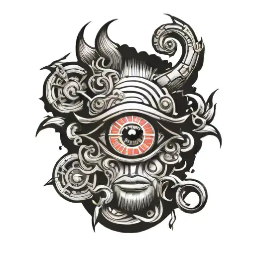 Cyclops tattoo tattoo design idea