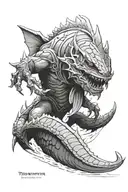 Tidehunter with daedalus tattoo design idea