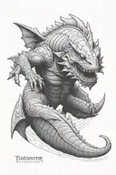 Tidehunter with daedalus tattoo design idea