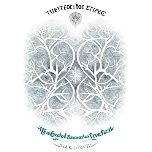 tattoo dedicated to my daughter Elsa, and my sons Gonzalo and Manuel, whose names make up the branches of a tree of life tattoo design idea