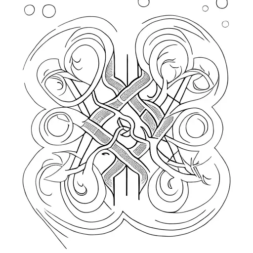 tattoo dedicated to my daughter Elsa, and my sons Gonzalo and Manuel, whose names make up the branches of a tree of life tattoo design idea