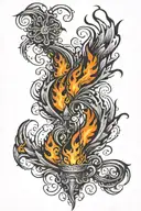 Fire,, tattoo design idea