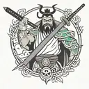 samurai jack tattoo design idea