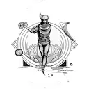 tarot card the fool  tattoo design idea