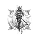 tarot card the fool  tattoo design idea