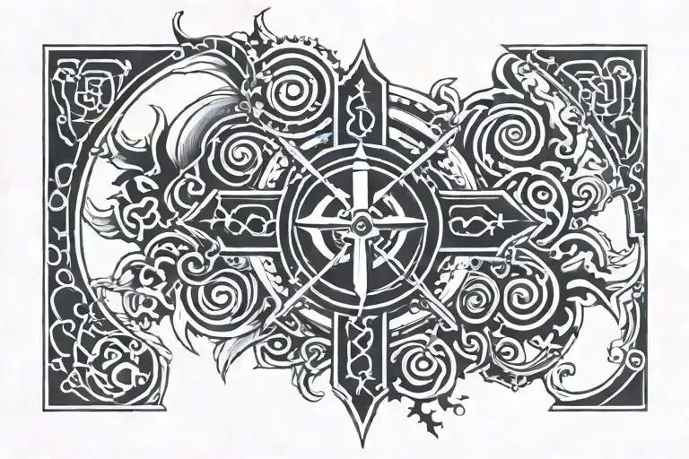 cross, Naruto related tatto tattoo design idea