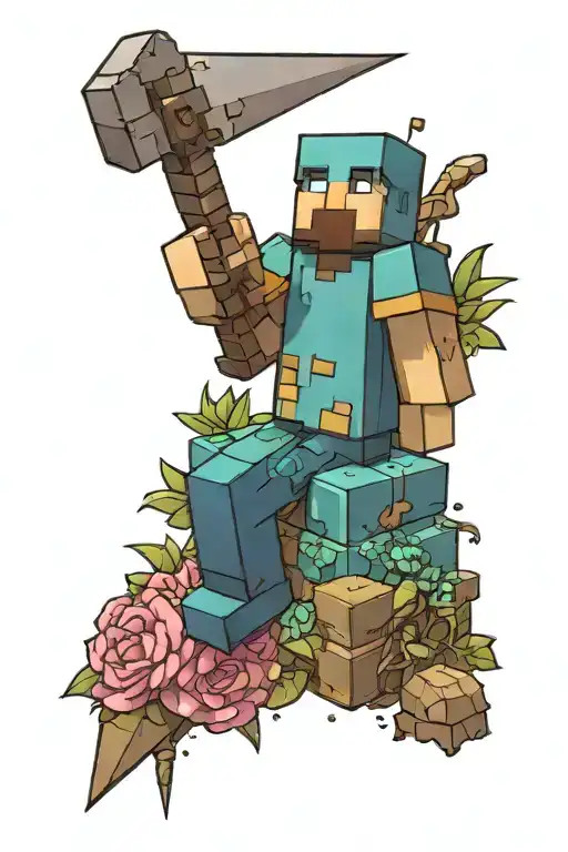 Minecraft tattoo design idea