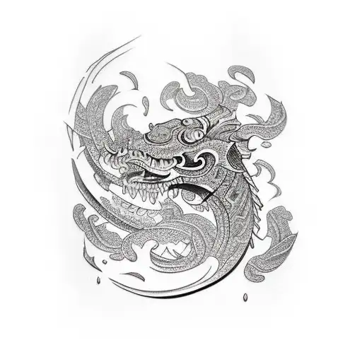 cooking knife tattoo design idea