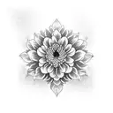 Chrysanthemum tattoo design idea