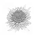 Chrysanthemum tattoo design idea