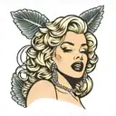 Marilyn Monroe tattoo design idea