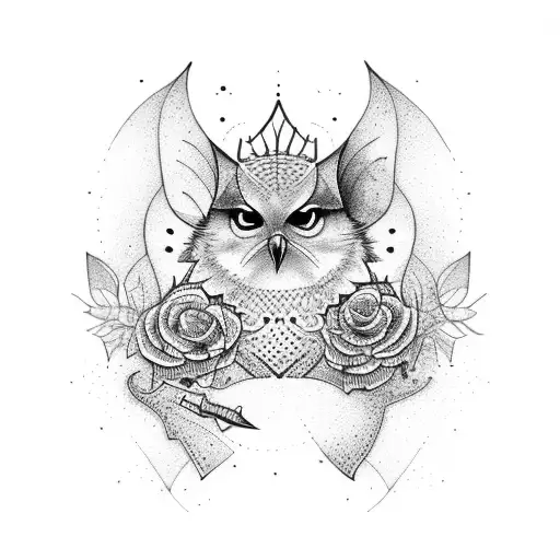 nightingale  tattoo design idea