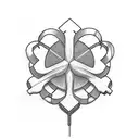 Four-leaf clover tattoo design idea