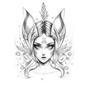 fada winx flora tattoo design idea