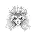 fada winx flora tattoo design idea