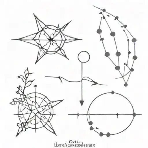 Pisces and libra constellation tattoo design idea