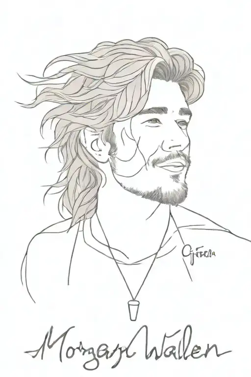 morgan wallen lyrics tattoo design idea