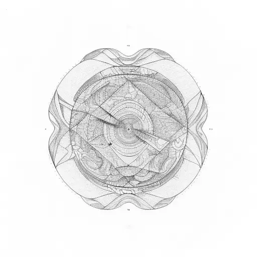 topographic map tattoo design idea