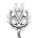 aspen stake tattoo design idea