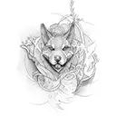 aspen stake tattoo design idea