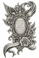 biblical verse tattoo design idea