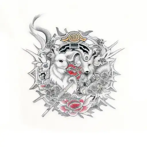 agnus dei tattoo design idea