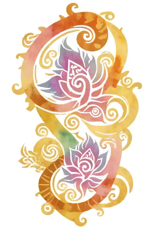 maori and tribal inspired tattoo tattoo design idea