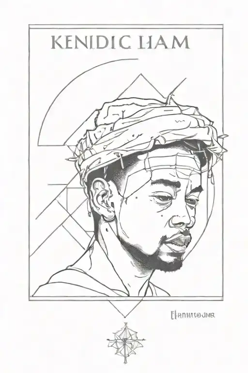 kendrick lamar album cover inspired tattoo tattoo design idea