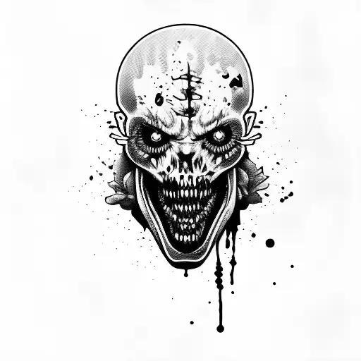 zombie tattoo design idea