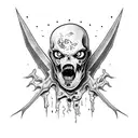 zombie tattoo design idea