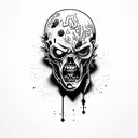 zombie tattoo design idea
