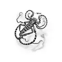 scorpion with snakes tattoo design idea
