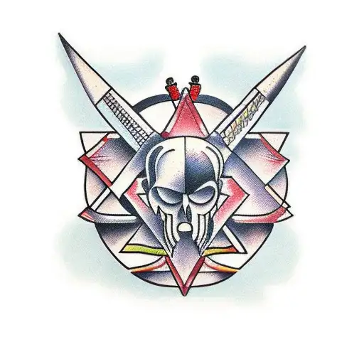 architecture Greece tattoo design idea