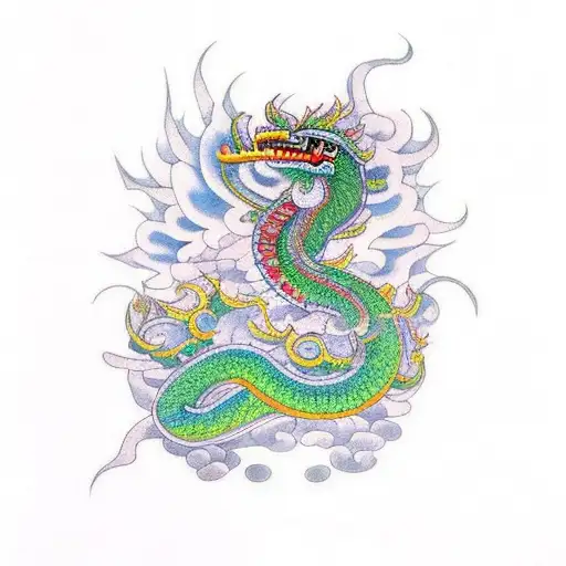 Quetzalcoatl tattoo design idea