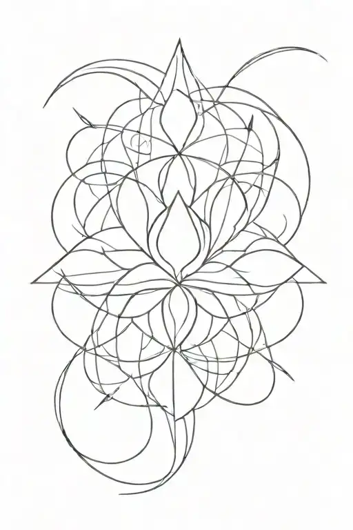 a symbol which represents wisdom, empathy, mindfulness, self-awareness, fallibility  tattoo design idea