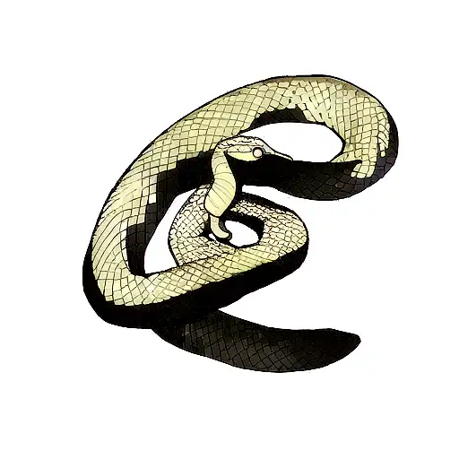 snake wrapping around arm tattoo design idea