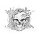 Saw Movie Cassette Tape tattoo design idea