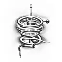 stethoscope tattoo design idea