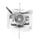 stethoscope tattoo design idea