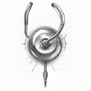 stethoscope tattoo design idea