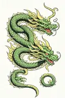 Shenron Dragon tattoo design idea