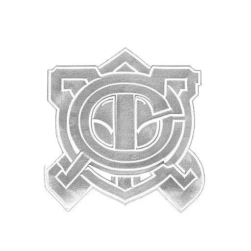 A heavy equipment vehicle with Montreal Canadiens logo on its side tattoo design idea