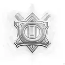 A heavy equipment vehicle with Montreal Canadiens logo on its side tattoo design idea