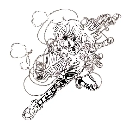 organic tattoo design idea