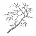 willow tree branch representing a member tattoo design idea