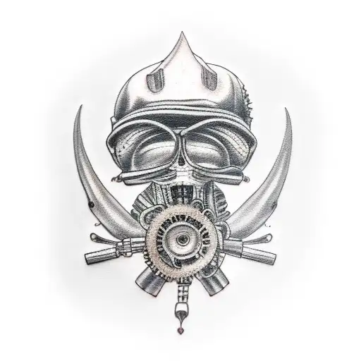 mechanic voodoo doll  tattoo design idea