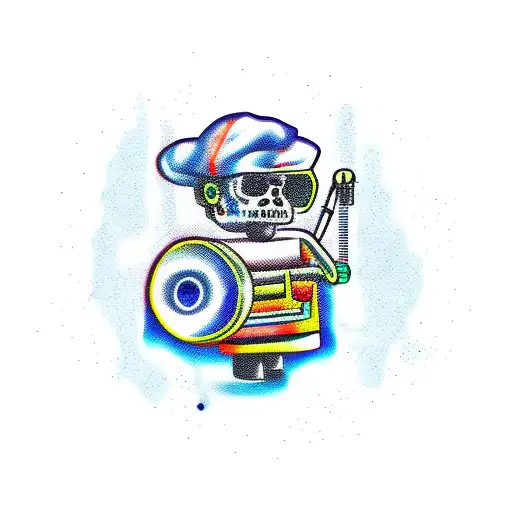 mechanic voodoo doll  tattoo design idea