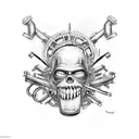 mechanic voodoo doll  tattoo design idea