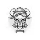 mechanic voodoo doll  tattoo design idea