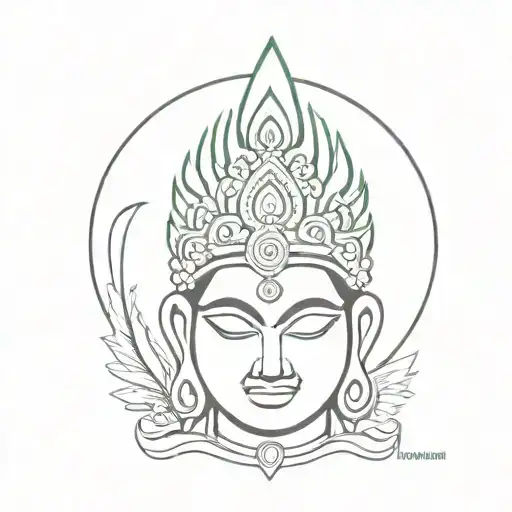 murugan vel tattoo design idea